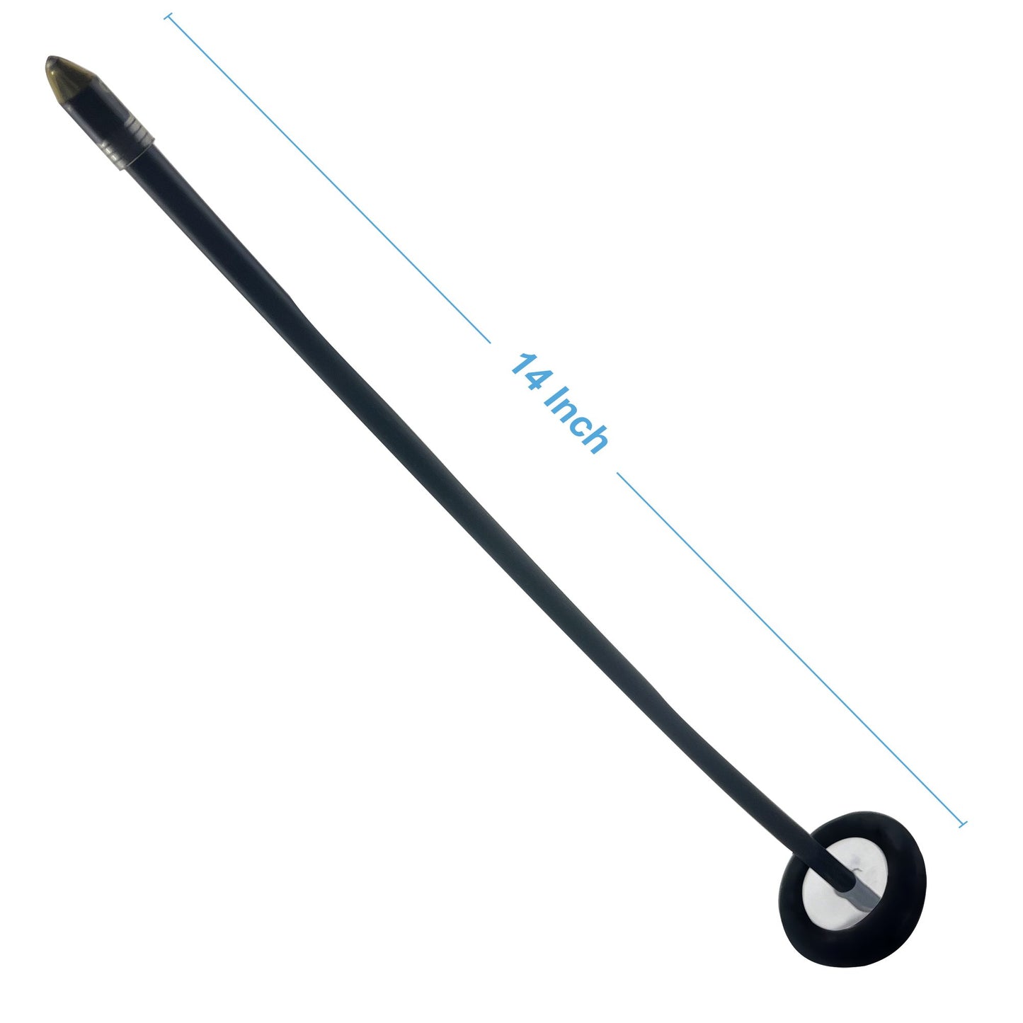 Babinski Neurological Reflex Hammer with Pointed Tip for Superficial Responses - Long Plastic Handle