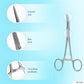Precision Kelly Hemostat Forceps Locking Tweezers Clamp, Silver, 6.25 Inches, Curved Stainless Steel