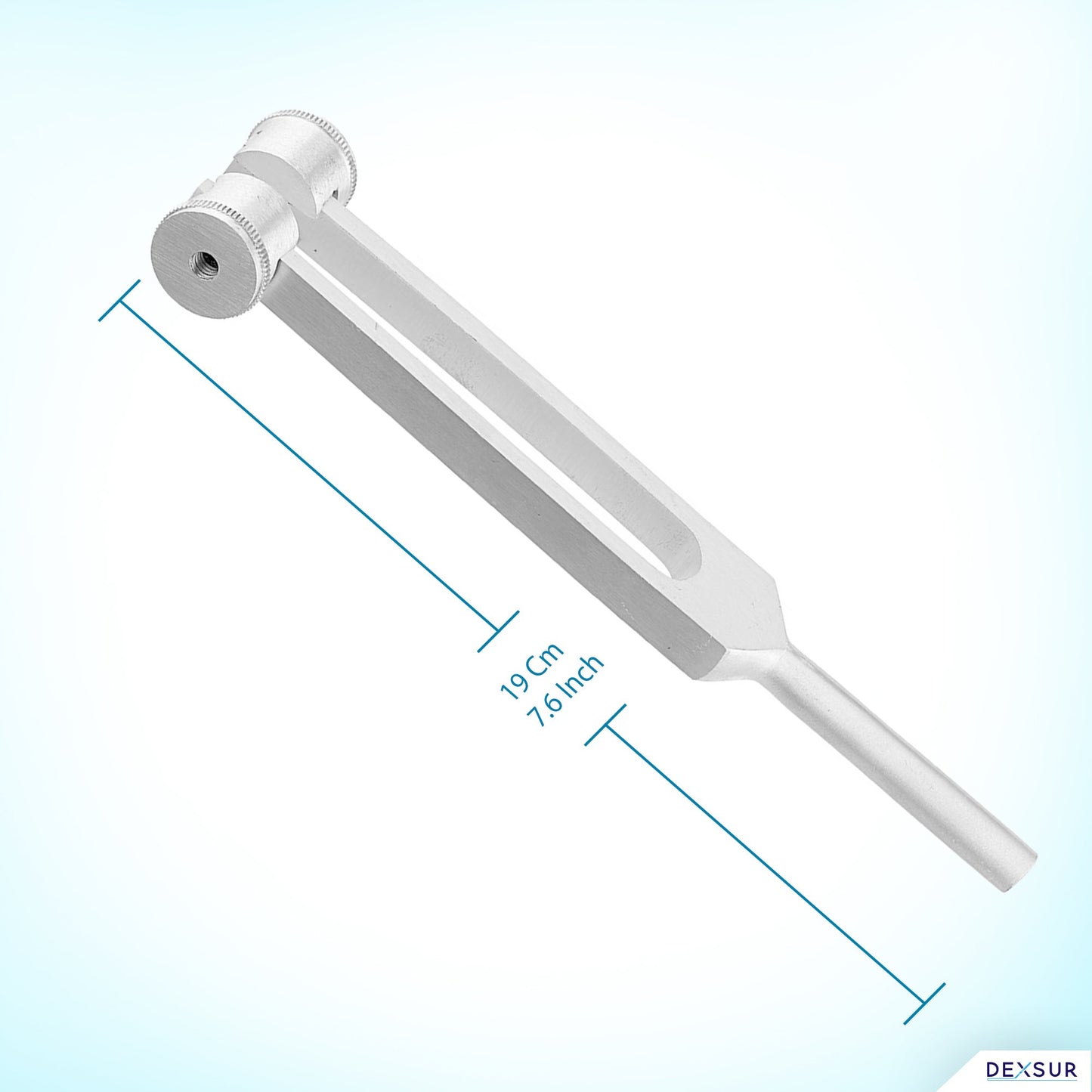 Medical Grade Aluminum Alloy Sensory Tuning Fork Activator For Healing, Therapy Non Magnetic, One Each of C128 Tuning Fork