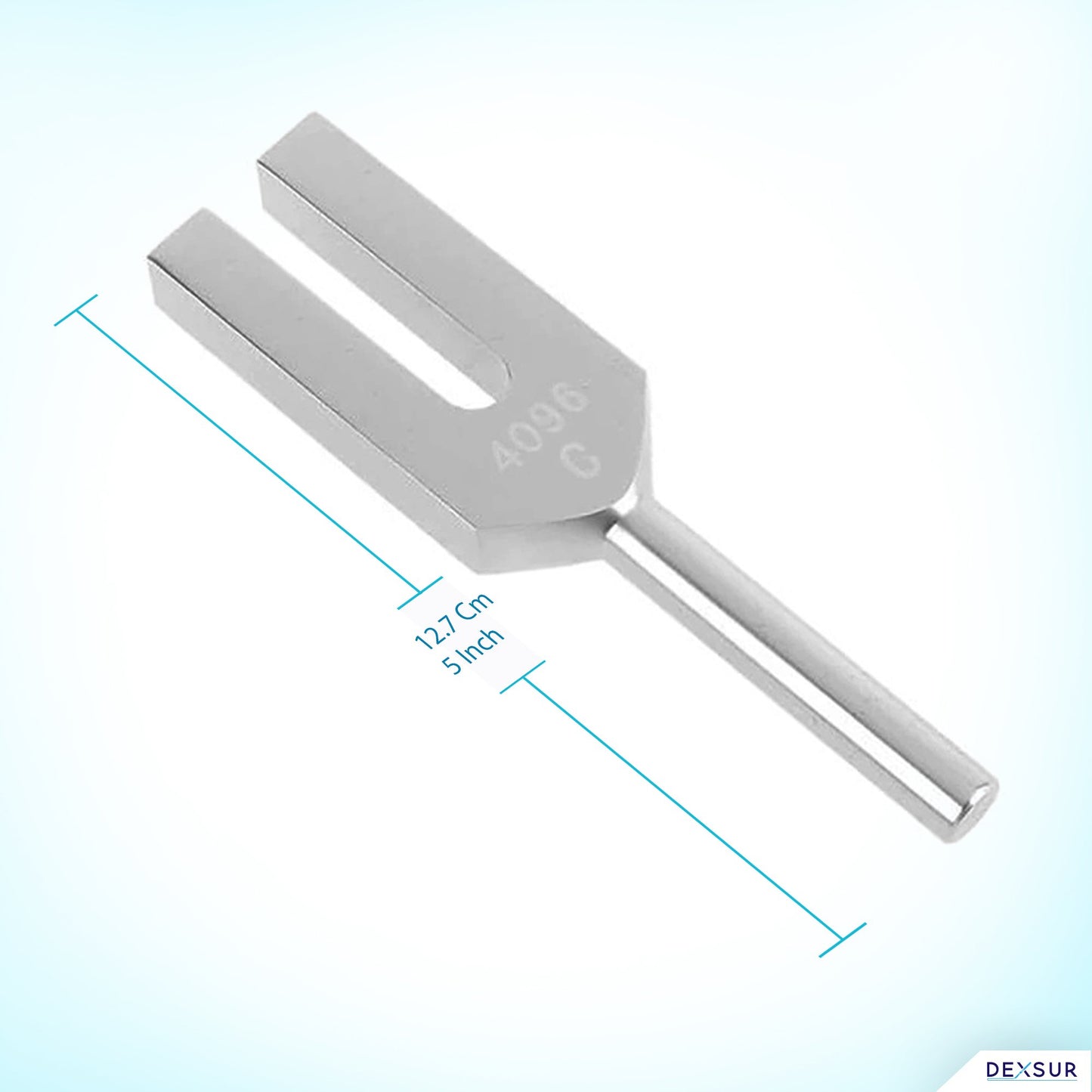 Medical Grade Aluminum Alloy Sensory Tuning Fork Activator For Healing, Therapy Non Magnetic, One Each of C4096 Tuning Fork