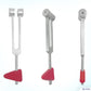 Medical Grade Reflex Hammer Tuning Fork Combo Aluminum Alloy, One 2 IN 1, 256 Hz Tuning Fork With Taylor Hammer