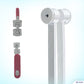 Medical Grade Reflex Hammer Tuning Fork Combo Aluminum Alloy, One 2 IN 1, 256 Hz Tuning Fork With Taylor Hammer
