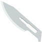 Scalpel Blades Sterile High Carbon Steel Dermablade, # 24 Surgical Blade - Individually Wrapped, a box of 100 Pcs + # 4 Scalpel Handle