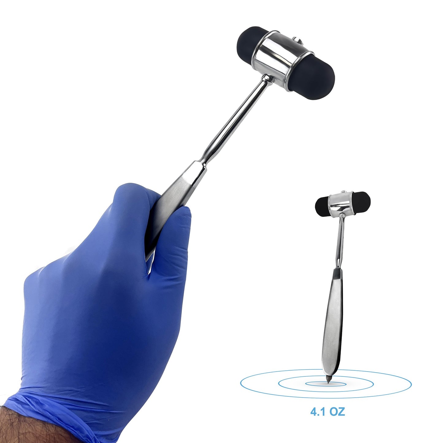 Dejerine Percussion Hammer with Needle for Neurologic Reflex Diagnosis and Testing